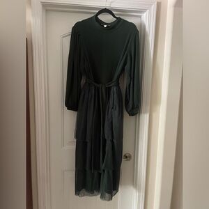 Ivy City Co. Colette Dress in Green. Worn once.